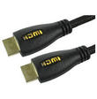 Yellow LED Lit HDMI Cable Braided 2m 4k Ready