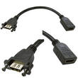 Panel Mount HDMI Cable Female to Female 20cm