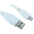1m Micro USB cable A to Micro B White