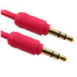 3.5mm Jack Cable Pink 1.2m Premium Gold