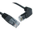 Straight to Right Angle Ethernet Cable 1m 90 Degree Down