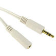 20m White Audio Extension Cable 3.5mm Male to Female